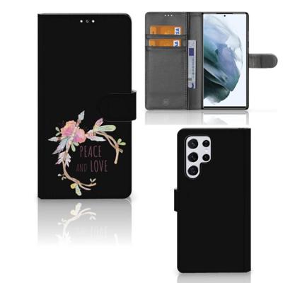 Samsung Galaxy S22 Ultra Leuk Hoesje Boho Text Samsung Galaxy S22 Ultra Leuk Hoesje Boho Text