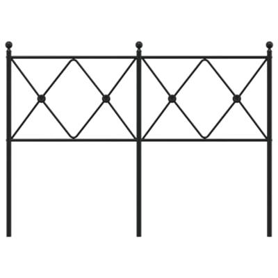 Hoofdbord 120 cm metaal zwart Hoofdbord 120 cm metaal zwart