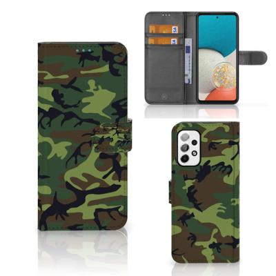 Samsung Galaxy A73 5G | Telefoon Hoesje | Army Dark