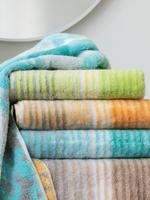 Cawö Cawö Cashmere Streifen Badlaken Kiwi 80x150 - thumbnail