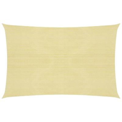 VidaXL Zonnezeil 160 g/m² 3,5x5 m hdpe beige