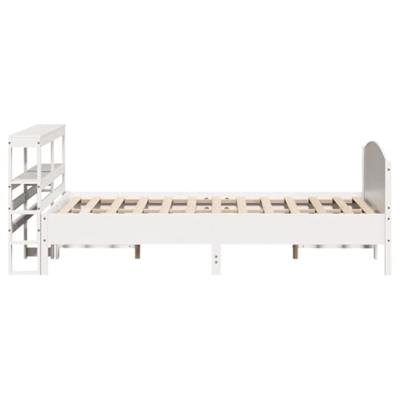 Bedframe zonder matras massief grenenhout wit 120x190 cm Bedframe zonder matras massief grenenhout wit 120x190 cm