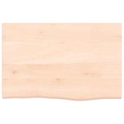 VidaXL Wastafelblad 60x40x2 cm onbehandeld massief hout VidaXL Wastafelblad 60x40x2 cm onbehandeld massief hout