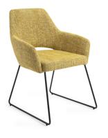 Jesper Home Yanai eetkamerstoel Lemon Limes slide black - thumbnail