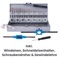 GSR 00708070 Schroefdraadsnijderset 32-delig HSS-G Metrisch M3 - M12 - thumbnail
