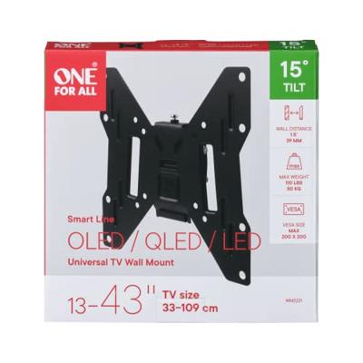 OneForAll TV steun 13-40 tilt 15Ã¸ TV beugel Zwart - thumbnail