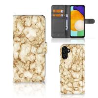 Samsung Galaxy A04s | Samsung Galaxy A13 5G | Bookcase | Marmer Goud - thumbnail