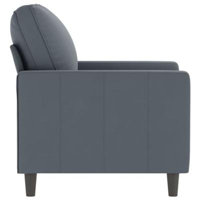 Fauteuil 60 cm fluweel donkergrijs