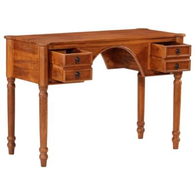 Bureau met lades 110x50x76 cm massief acaciahout
