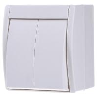 Busch-Jaeger 2601/5 W-54 Ocean (opbouw) Serieschakelaar spatwaterdicht Wit