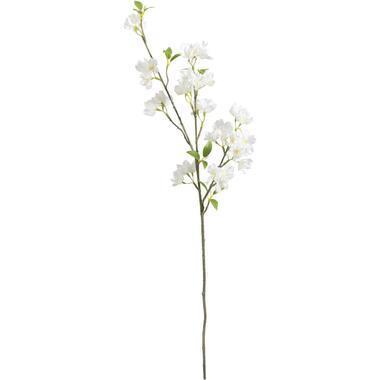 Kunstbloem Blossom Spray - wit - 90 cm - Leen Bakker