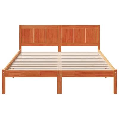 Bedframe Bruin 140 x 200 cm Massief grenenhout