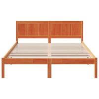 Bedframe Bruin 140 x 200 cm Massief grenenhout - thumbnail