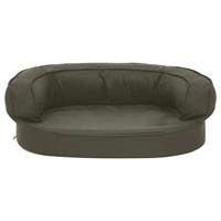 VidaXL Hondenbed ergonomisch linnen-look 60x42 cm donkergrijs - thumbnail