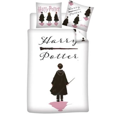 Harry Potter Dekbedovertrek Staf 140 x 200 cm - polykatoen