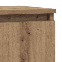 Dressoir lade 71x35x84 cm spaanplaat artisanaal eikenkleurig - thumbnail