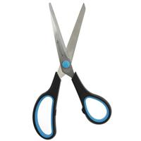 Westcott schaar Softgrip 20,4 cm, asymmetrische ogen, blauw/zwart - thumbnail