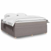 Boxspring met matras stof taupe 180x200 cm - thumbnail