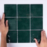 Mozaiek Tegel Kasba 29,7x29,7 cm Glans Forest Green The Mosaic Factory - thumbnail