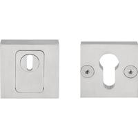 Formani Square massieve veiligheidscilinderrozet LSQVEIL-KT met kerntrekbeveiliging SKG*** - PVD RVS geborsteld - thumbnail