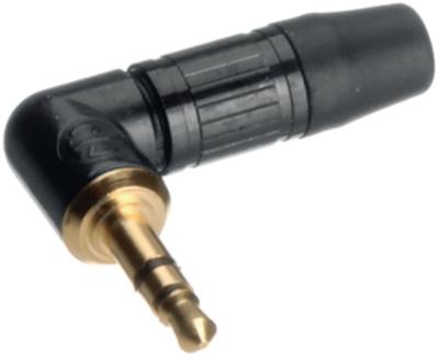 Neutrik NTP3RC-B Jackplug 3,5 mm Stekker, haaks Aantal polen: 3 Stereo Zwart 1 stuk(s)