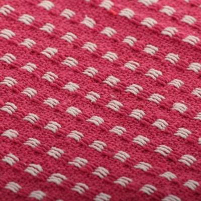 VidaXL Plaid vierkantjes 160x210 cm katoen roze