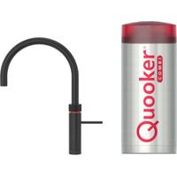 Fusion Round Mat Zwart Met Combi Boiler Quooker - thumbnail