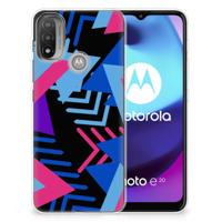 Motorola Moto E20 | E40 | TPU Hoesje | Funky Triangle - thumbnail