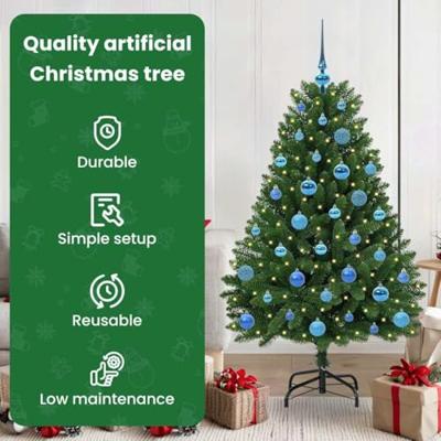 VidaXL Kunstkerstboom met 150 led groen 150 cm pvc en metaal