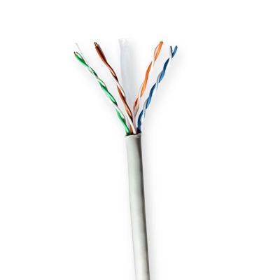 Nedis CCBG8520GY100S Netwerk Kabel Rol Cat6 Solid U/utp Cca 100.0 M Binnenshuis Rond Pvc Grijs Gift Box Nedis CCBG8520GY100S Netwerk Kabel Rol Cat6 Solid U/utp Cca 100.0 M Binnenshuis Rond Pvc Grijs Gift Box