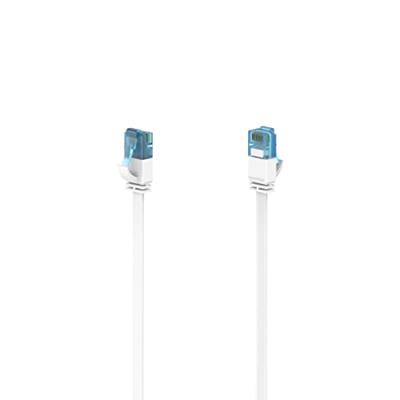 Hama Netwerkkabel, CAT-6a, 10 Gbit/s, U/UTP, plat, 10,00 m UTP kabel Wit