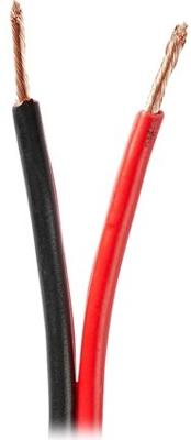 Speaker-Kabel | 2 x 2,50 mm2 | 50 m rond | Rood/Zwart