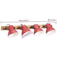 VidaXL Wandlamp 25 w e27 90x25 cm verweerd rood - thumbnail