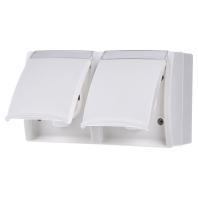 ABB 2CKA002084A0715 Geaard stopcontact IP44 Zuiver wit (RAL 9010), Wit - thumbnail