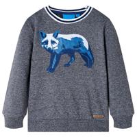 VidaXL Kindertrui 116 gemêleerd marineblauw - thumbnail