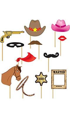 Photo booth props Cowboy 12st