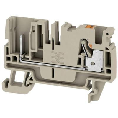 Weidmüller 2540050000 Doorgangsserieklem 6.1 mm Push-In-klem, Steekaansluiting Beige 100 stuk(s)