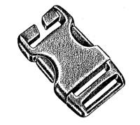 Relags Gesp Special 25 Mm (2 Stuks) Slot Black 25 mm - thumbnail