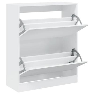VidaXL Schoenenkast 80x34x96,5 cm bewerkt hout wit