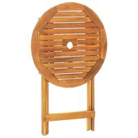 3-delige Bistroset stof en massief hout taupe - thumbnail