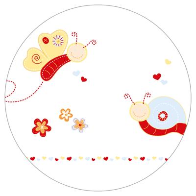 Roba babybox Butterfly zeshoek 121 x 106 cm hout naturel