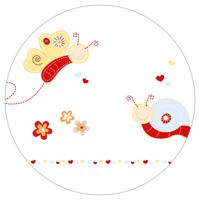 Roba babybox Butterfly zeshoek 121 x 106 cm hout naturel - thumbnail