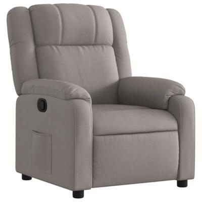 Fauteuil verstelbaar stof taupe Fauteuil verstelbaar stof taupe