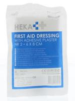 Heka Snelverband nr. 2 met hechtpleister 6 x 8 cm 1 Stuks - thumbnail
