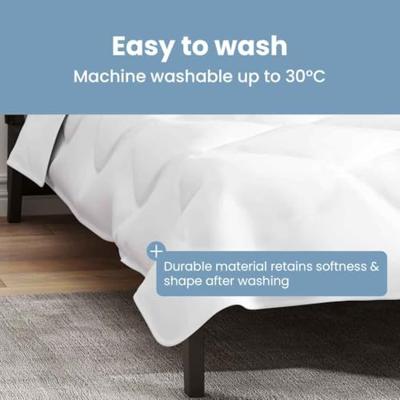 VidaXL Dekbed wit 200 x 155 x 4 cm polyester VidaXL Dekbed wit 200 x 155 x 4 cm polyester