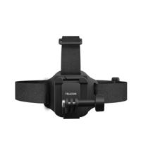 Telesin 2-in-1 quick release head strap met cap clip voor actioncams - thumbnail