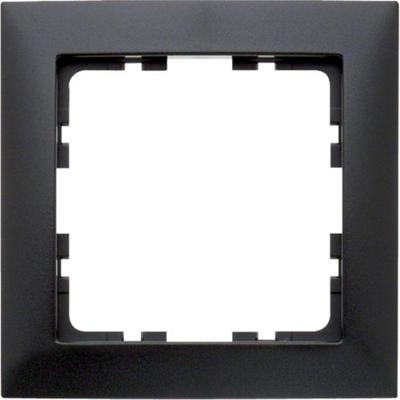 Berker S1 afdekraam 1-voudig antraciet mat 10103272