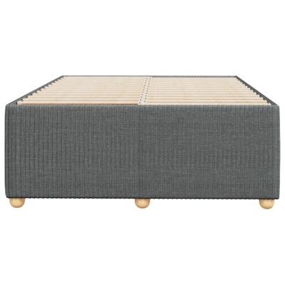 Bedframe zonder matras stof donkergrijs 140x190 cm