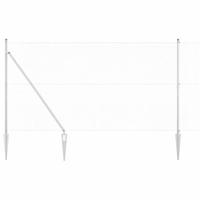 VidaXL Afrasteringspaal zilver 10 x 1,5 m (19 x 19 mm gaas) staal - thumbnail