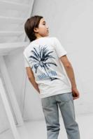 Ballin Amsterdam Dual-Tone Palm T-shirt Kids Wit - Maat 176 - Kleur: Wit | Soccerfanshop - thumbnail